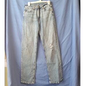 GAP Light Blue High-Rise Straight Jeans